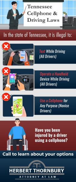 Infographic: Tennessee Cell Phone and Driving Laws