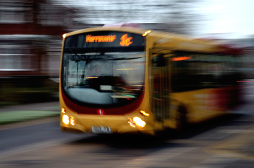 background bus light effect photo